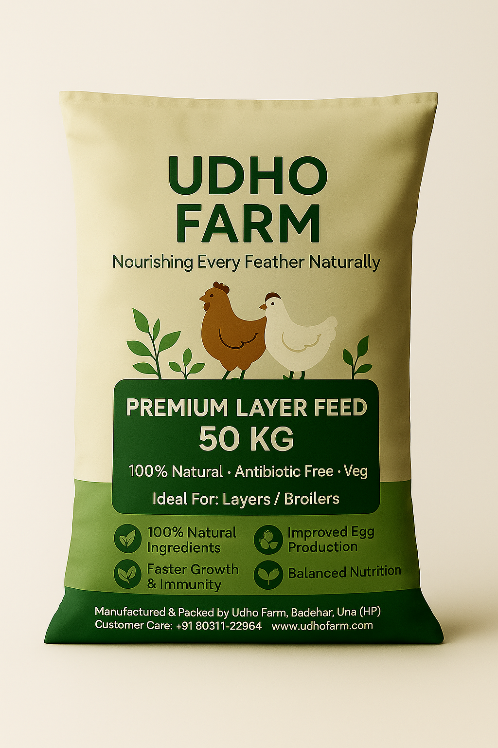 Udho Farm Premium Layer Feed 50 KG